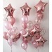 Μπουκέτο μπαλονιών με Αστέρια σε ροζ χρυσό